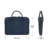 Dbramante1928 Stelvio Slim Laptop Bag Pure Funda De Transporte Para Portátil 14" Azul Hardware Con Acabado Plateado