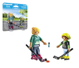 Playmobil 71209 Duopack Hocky Sobre Patrines Con Palos Y Disco.