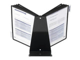 Simema De Paneles Expositores De Mesa Durable Variotable10 Paneles Expositores Negro