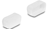 Delock 67120 Cubierta Protectora Para D-Sub 9 / D-Sub 15 Vga Macho 2 Piezas En Transparente