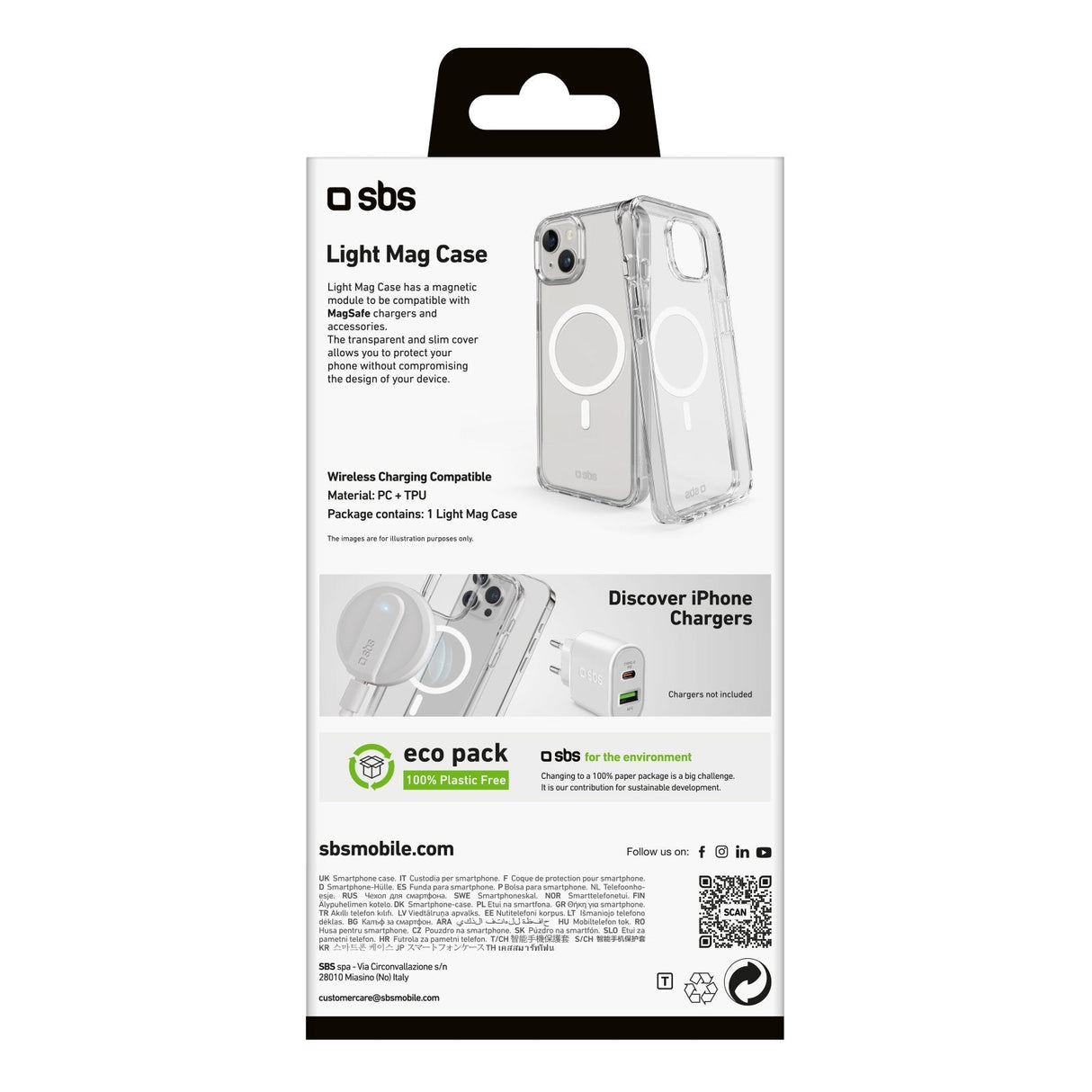 Funda Para  Iphone 15 Plus/14 Plus Sbs Teligmagip1567t  (6.7") Transparente