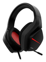 Auricular Krom Kopa Move  Gamng Estereo Negro Rojo