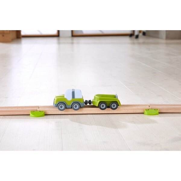 Haba Kullerbü - Vehículo Todoterreno Con Remolque, Vehículo De Juguete Antracita/Blanco 1306687001