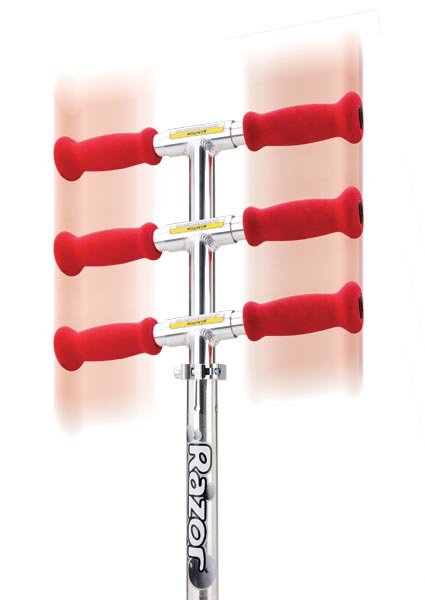 Razor A5 Lux Universal Patinete Clásico Rojo, Acero Inoxidable