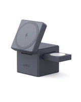 Cargador Anker 3 En 1 Con Magsafe Cubo Gris
