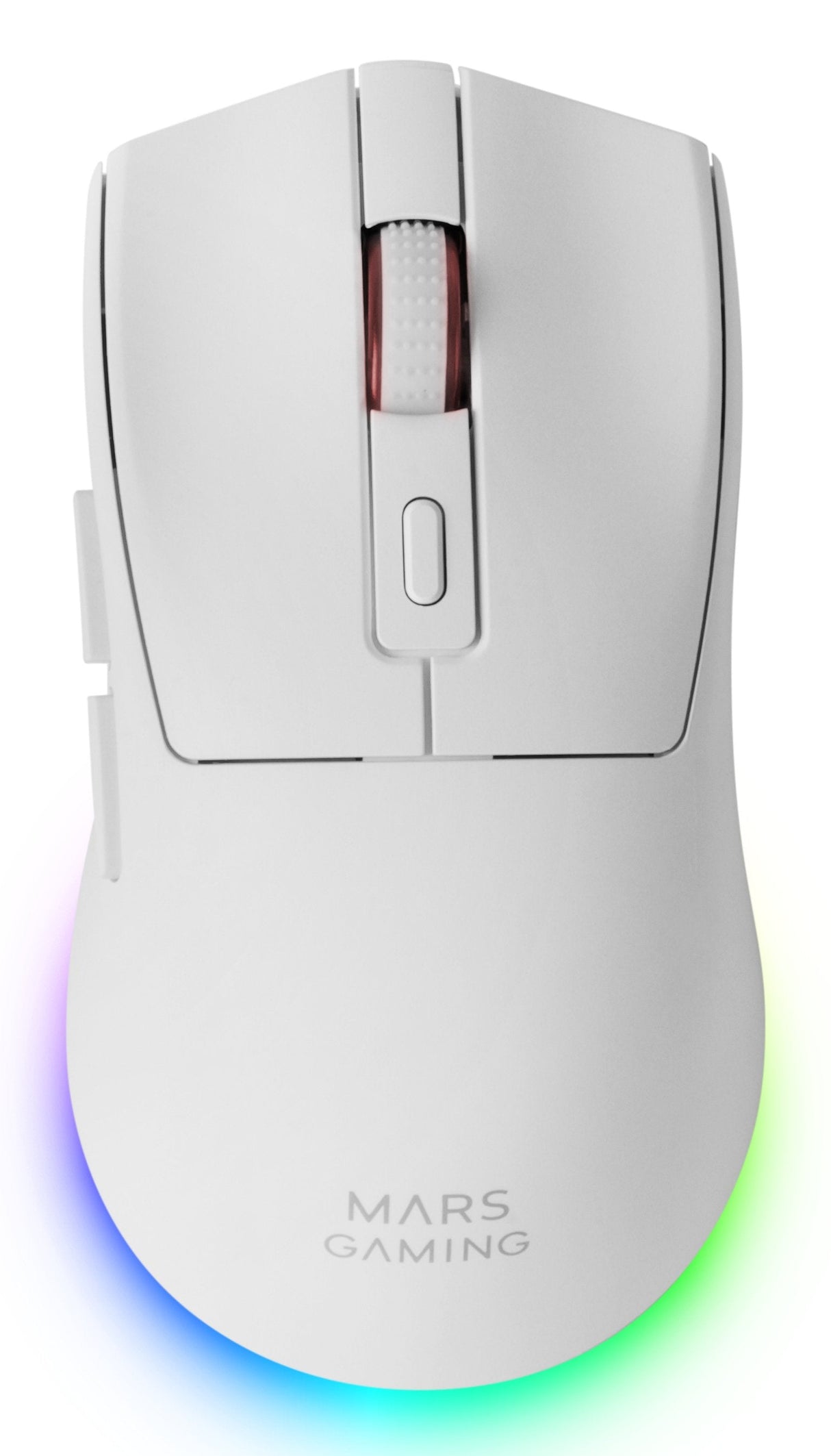 Raton Optico Mmt3 Rgb Blanco Mars Gaming Rgb Chroma/ Óptico/ 14400 Dpi/ Base De Carga/ Recargable Hasta 100h De Uso