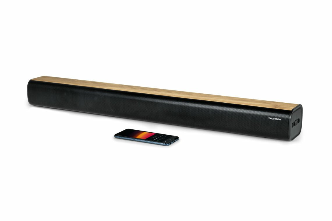 Thomson Barra De Sonido Bt 5.0 200w Madera/Negro Sb402bt