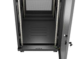 Lanberg Rack Cabinet 19" Free-Standing 24u 600x800 Flat Pack With Mesh Door Lcd Negro V2
