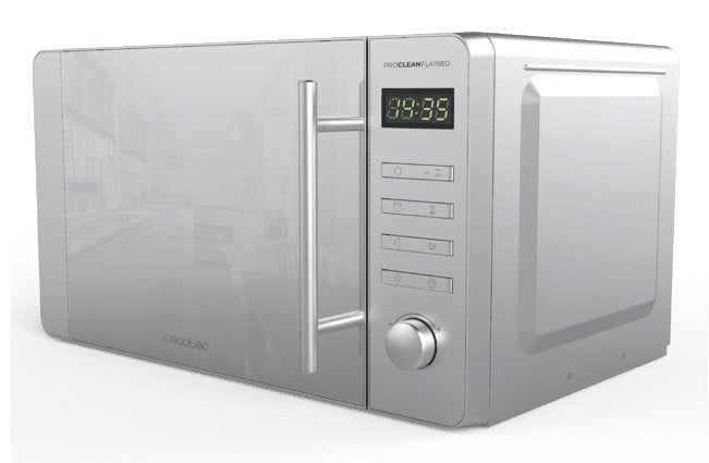 Cecotec Proclean 5120 Flatbed Mirror Gris Microondas Con Grill Encimera 20 L 700 W