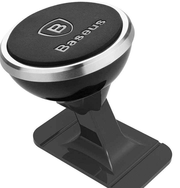 Baseus Car Mount Magnetic Car Dashboard Phone Holder 360 Degree, Silver (Sucx140012)