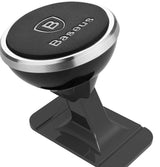 Baseus Car Mount Magnetic Car Dashboard Phone Holder 360 Degree, Silver (Sucx140012)