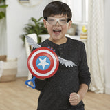 Lanzador Hasbro Nerf Marvel Mech Strike Mechasaurs Capitán América Con Redwing