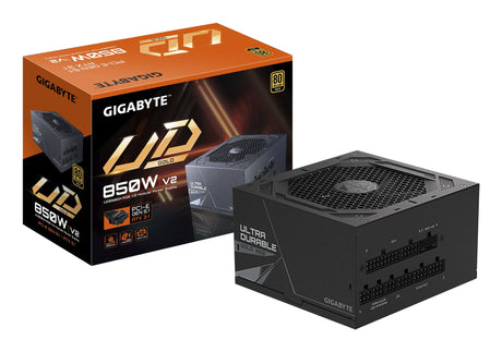 EAN 4719331555993 - GIGABYTE UD850GM PG5 V2 unidad de fuente de alimentación 850 W 20+4 pin ATX Negro imagen 1