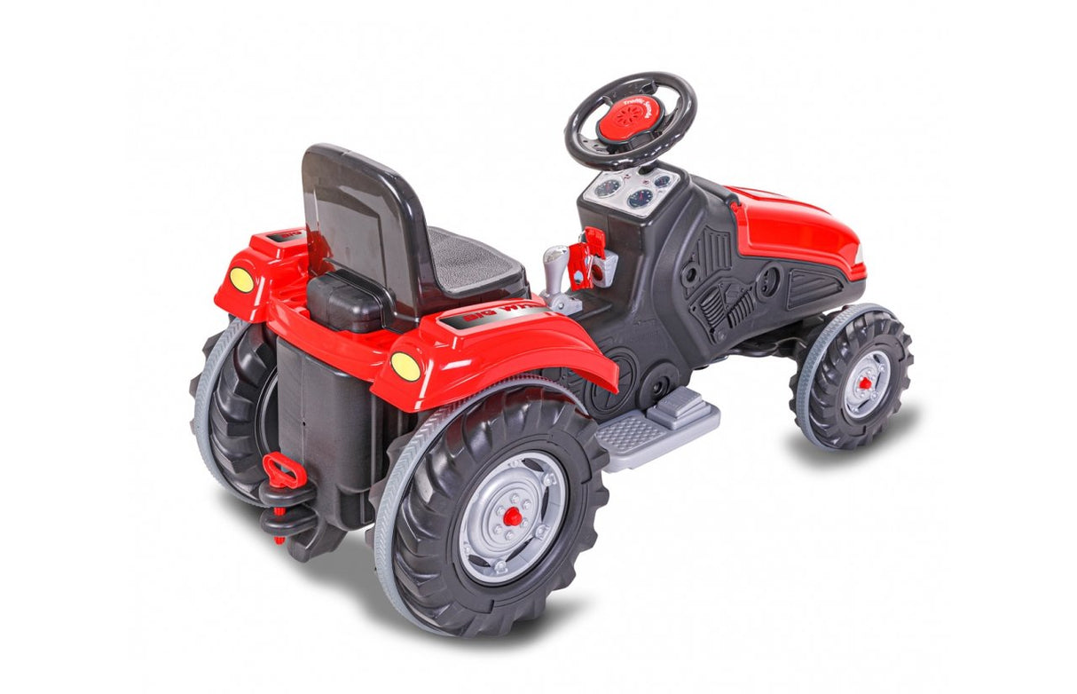 Tractor De Conducción Jamara Rueda Grande 12v Rojo