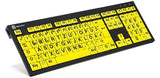 Logickeyboard Xl-Print Negro On Amarillo Inkl.Ll De (Pc Nero)