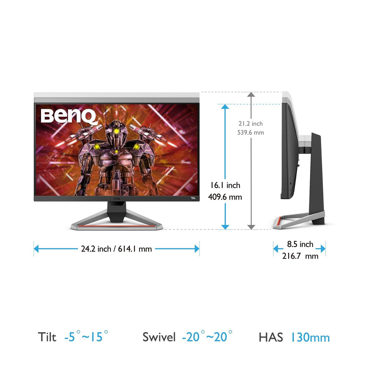 Monitor Benq 27" Gaming Mobiuz Ex2710u (9h.Lktla.Tbe)