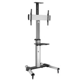 Roline Lcd- Tv-Rollstnder, 37-70 Zoll, Bis 50 Kg, Silberfarben