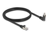 Delock Gige Kamera Cable Rj45 Stecker 45° Gedreht Und 90° Gewinkelt Mit Schrauben Zu Rj45 Stecker Cat.6 S Ftp 1 M Schwarz