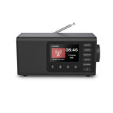 Radio Digital Con Altavoz Hama Dr1001 Fm/Dab+ Bt Pantalla 4.3" 5w Reloj Despertador Negro