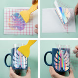 Loklik Permanent Adhesive Vinyl Holographic - Iridescent Silver