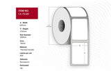 Label 102 X 152mm, Core 76mm, - Thermal Transfer, Uncoated, - Permanent, No Perforation, 950 Labels Per Roll, 4 Rolls Per Box - Warranty: 12m
