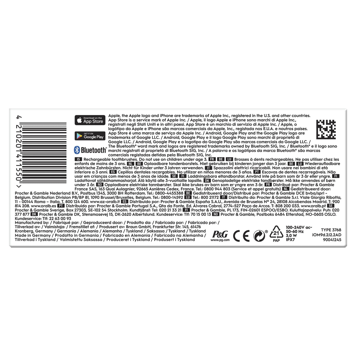 EAN 4210201411550 - Oral-B iO 80363731 cepillo eléctrico para dientes Adulto Cepillo dental oscilante Negro, Plata imagen 5