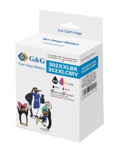 G&G Patronen Multipack Compatible Con Hp 302xl Bk+Col