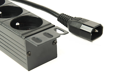 EAN 8716309116794 - Gembird EG-PDU-014-FC14 unidad de distribución de energía (PDU) 8 salidas AC 1U Negro imagen 4