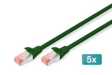 EAN 4016032442370 - Digitus DK-1644-100-G-5 cable de red Verde 10 m Cat6 S/FTP (S-STP) imagen 1