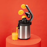 Cecotec Xqueeze Retrojuice 600 Steel 600 W Negro, Metálico