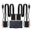 EAN 8433281003989 - Nanocable 10.12.0001 interruptor KVM Montaje en rack Negro imagen 1