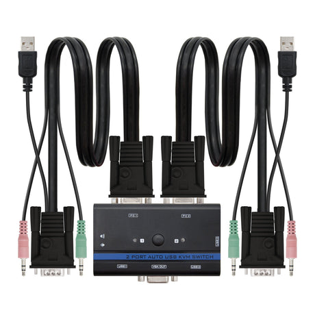 EAN 8433281003989 - Nanocable 10.12.0001 interruptor KVM Montaje en rack Negro imagen 1