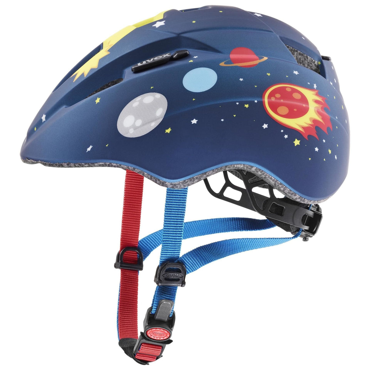 Casco De Bicicleta Infantil Uvex Kid 2 Cc Dk.Blue Rocket M.46-52 Cm