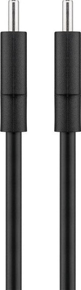 Cable De  2,00m Usb 2.0 480mbps Pd15w Usb-C Macho A Usb-C Macho Negro  Datos Y Carga