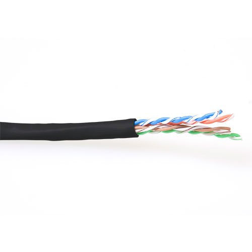 Bobina Cat 6 U/Utp  100m Flexible Negro, Awg24 Cu Pvc   Act