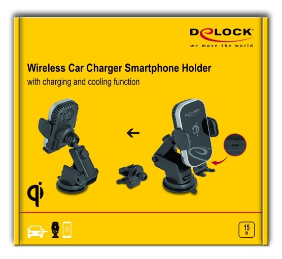 EAN 4043619669394 - DeLOCK 66939 soporte Soporte activo para teléfono móvil Teléfono móvil/smartphone Negro, Gris imagen 9