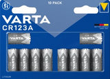 Varta Pack 10 Pilas De Litio Cr123a 3v