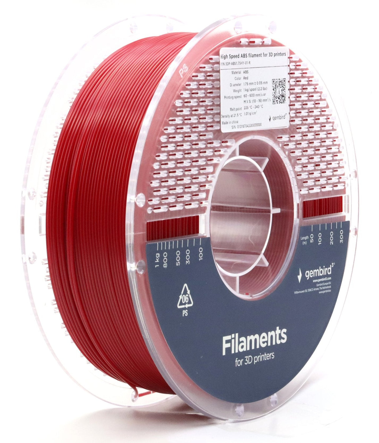 Filament Abs High Speed, 1,75 Mm, 1 Kg, Czerwony