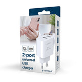 EAN 8716309129541 - Gembird TA-UC-2A12-01 cargador de dispositivo móvil Smartphone, Reloj inteligente, Tableta Blanco Corrien imagen 8