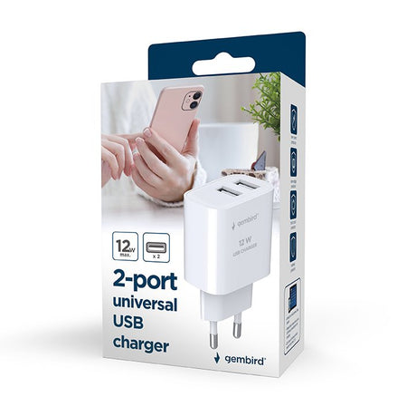 EAN 8716309129541 - Gembird TA-UC-2A12-01 cargador de dispositivo móvil Smartphone, Reloj inteligente, Tableta Blanco Corrien imagen 8