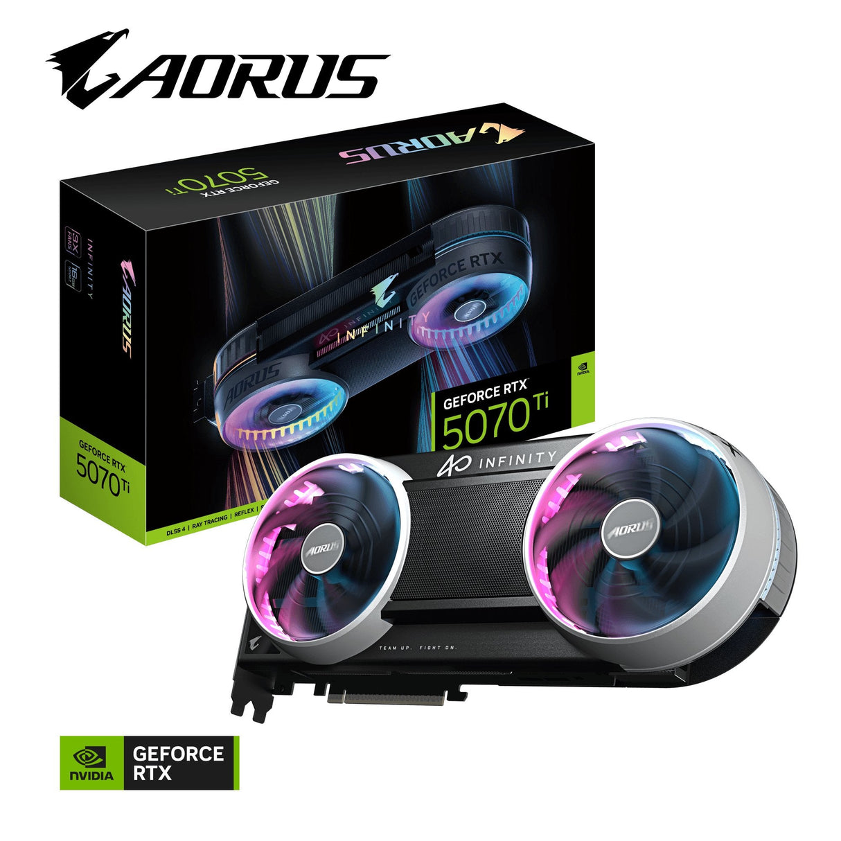 Nvidia Geforce - Rtx5070 Ti - 16go Gddr7 - 1 X Hdmi - 3 X Displayport - Pci Express 5.0 - Halo Rgb