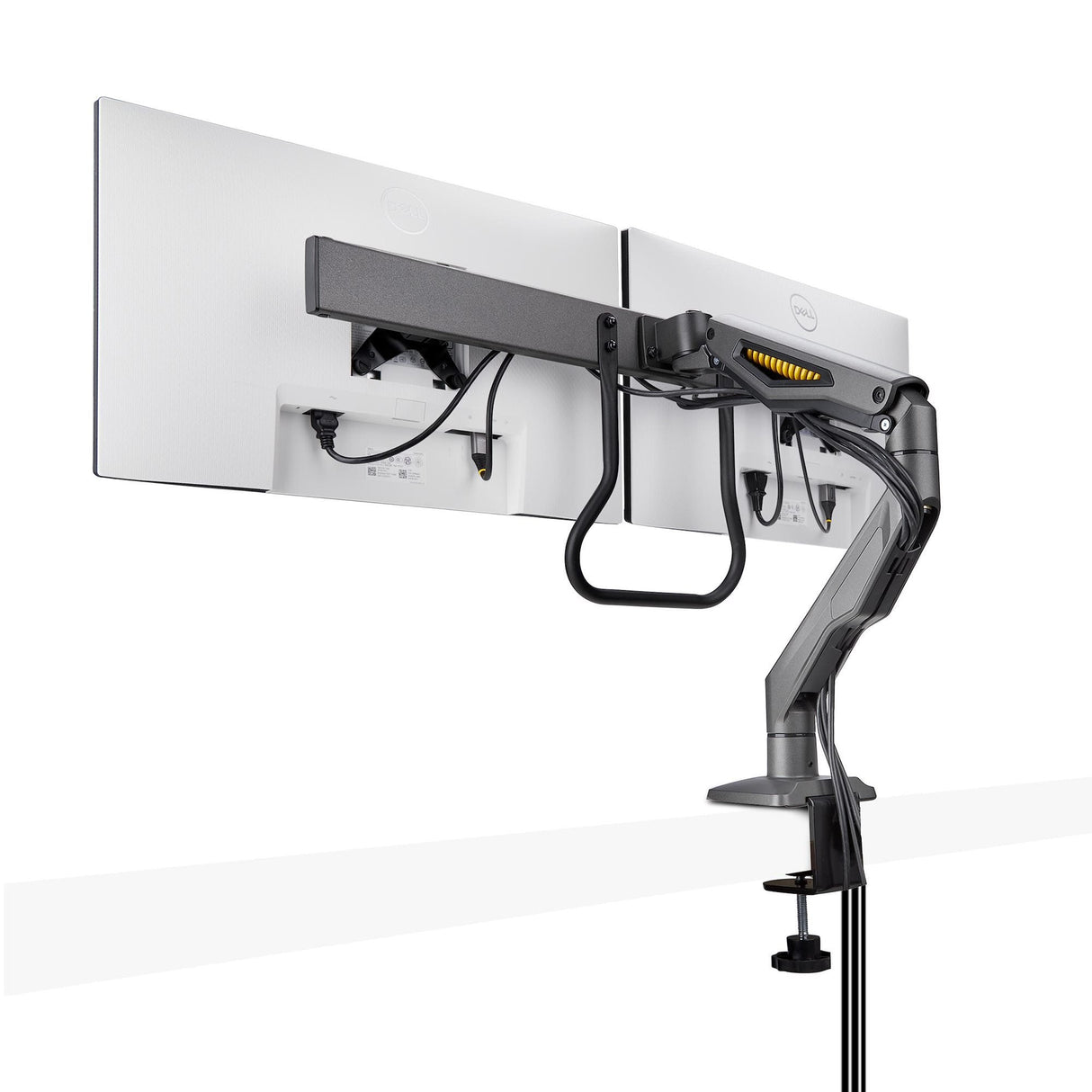 Startech.Com Desk Mount Dual Monitor Arm W  Crossbar, Up To 27 In Displays - Befestigungskit - Artikulierender, Mechanischer Feder