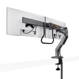 Startech.Com Desk Mount Dual Monitor Arm W  Crossbar, Up To 27 In Displays - Befestigungskit - Artikulierender, Mechanischer Feder
