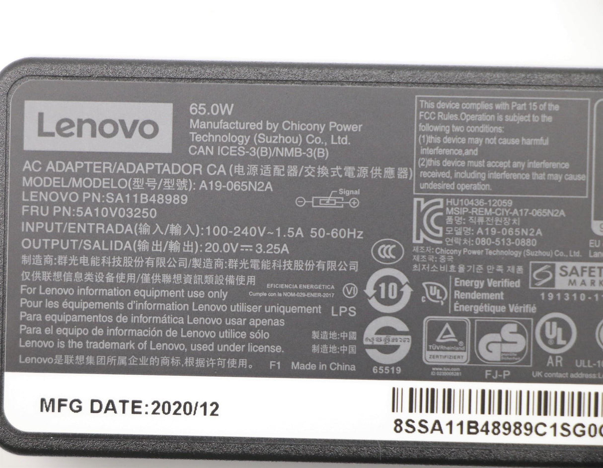 EAN 5704174532910 - Lenovo 5A10V03250 adaptador e inversor de corriente Interior 65 W Negro imagen 9