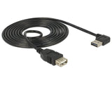 Delock Cable De Extensión Usb 2.0 Typ-A Angular > Usb 2.0 Typ-A Negro 1m