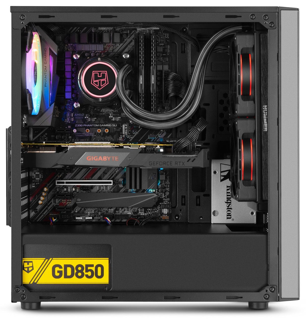 Caja Pc Nox Atx Hummer Infinity Omega 1xusb3.0 2xusb2.0 Negro Rgb