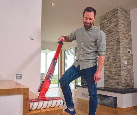 Einhell Cleanexxo, Limpiador De Suelos Duros Rojo, Sin Batería Ni Cargador 3437110