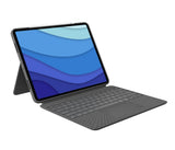 Logitech Combo Touch Caja De Teclado Y Folio Con Panel Táctil Luz Trasera Apple Smart Connector Qwerty Pan Nordic Gris Oxford Para Apple Ipad Pro De 12 9" (5ª Generación)