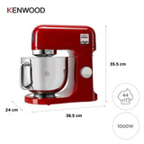 Kenwood Kmix Küchenmaschine Kmx750ar (Rojo, 1.000 Watt) 0w20011425
