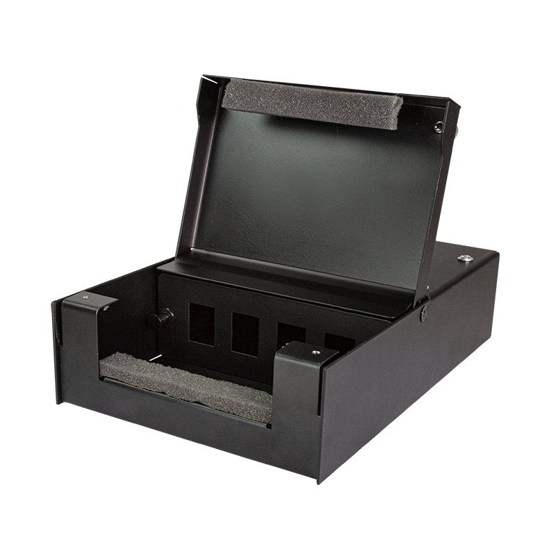 Logilink Consolidation Point Box For 4 Keystone Jacks, Metal, Negro